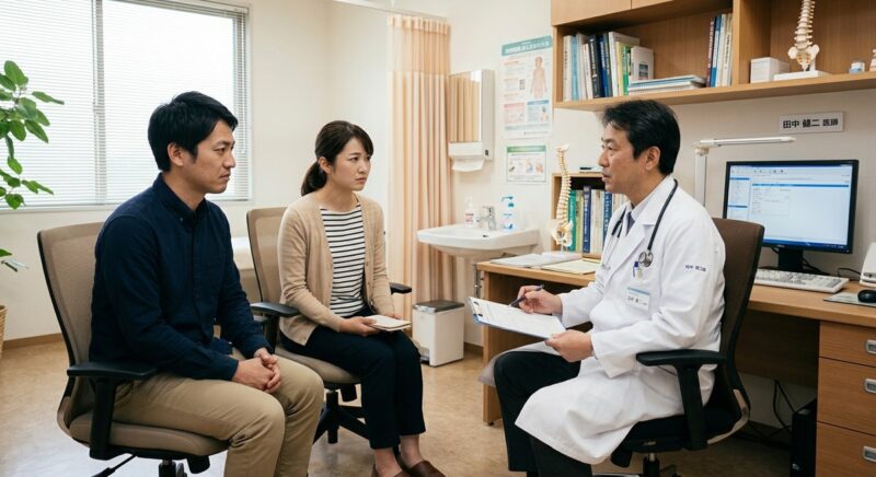 診察室で医師と話すシーンのイメージ
