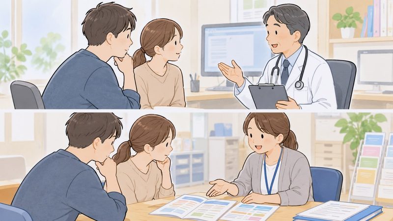 セカンドオピニオンと制度相談_イラスト