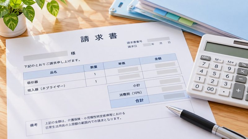 請求書と電卓のイメージ