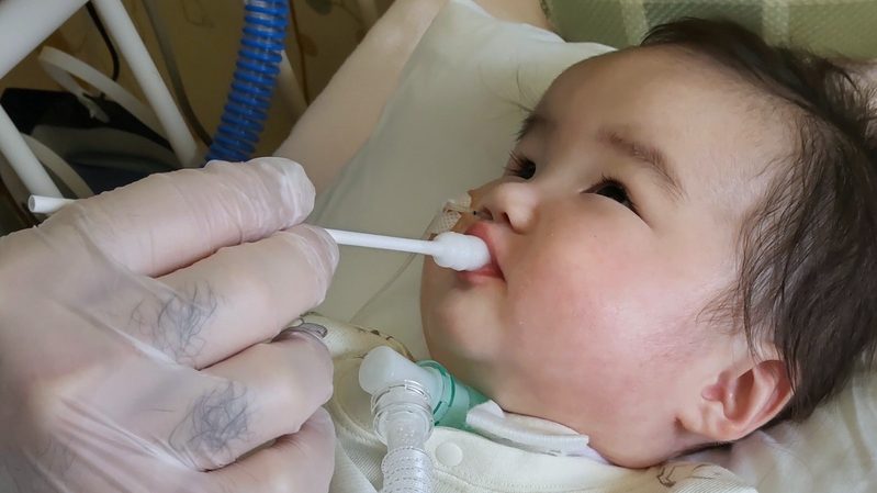 嚥下訓練をするさくら