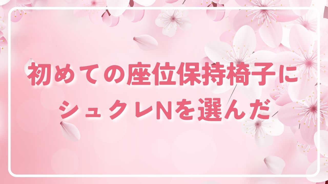 初めての座位保持椅子にシュクレNを選んだ