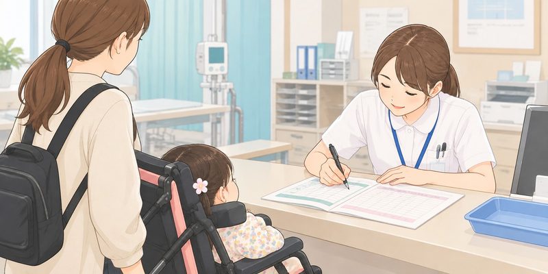 自己負担上限額管理票への記入_イラスト